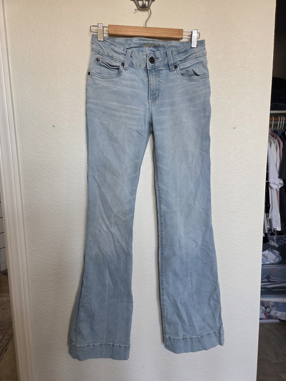 Wrangler Light Blue Flare Trouser Jeans 27/34